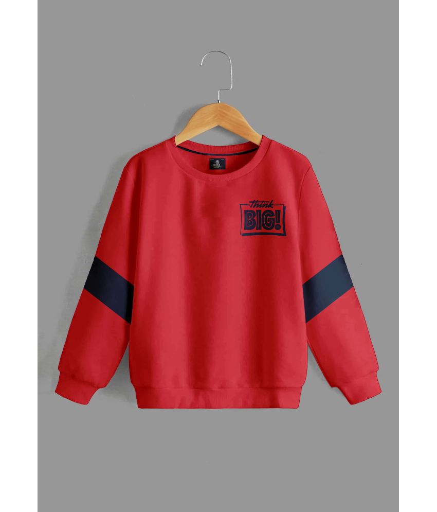     			CODEZ - Red Cotton Blend Boys Sweatshirt ( Pack of 1 )