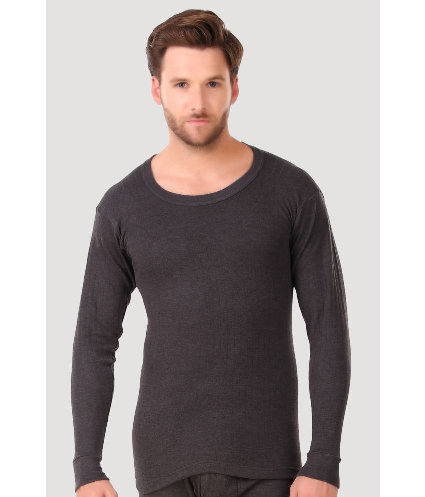     			Inner Element - Grey Cotton Blend Men's Thermal Tops ( Pack of 1 )
