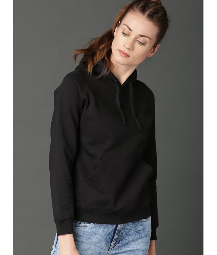     			NAKED SLEEVE Fleece Women's Hooded Sweatshirt ( Black )