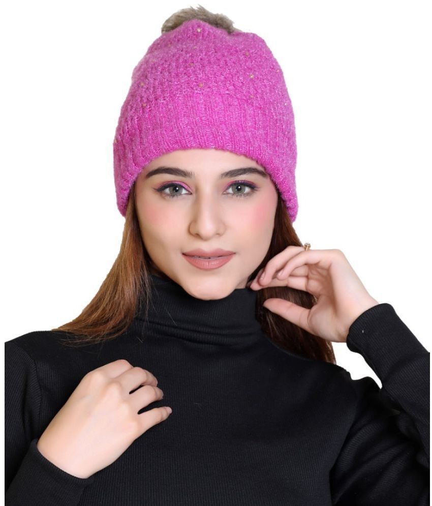     			Whyme Fashion - Lavender Woollen Women's Cap ( Pack of 1 )