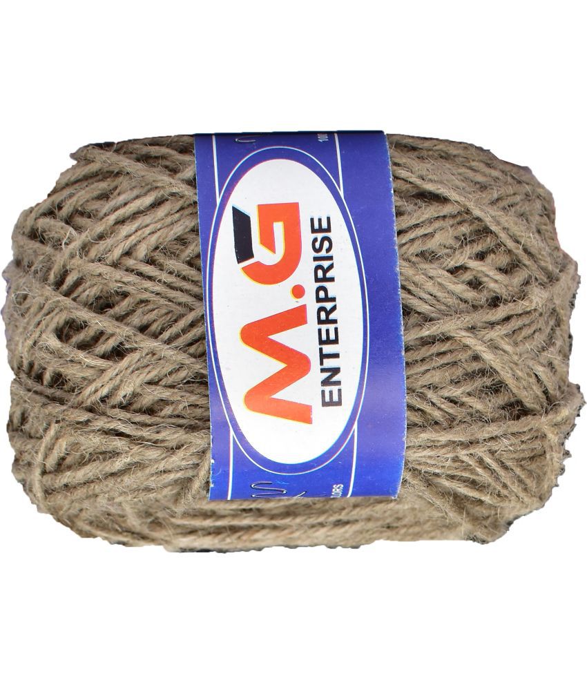     			3 Ply/Twisted Macrame Jute Cord/Dori Thread (100 Meters, 3mm) for Macrame DIY, Craft Work,Plant Hanger Ropes etc-N