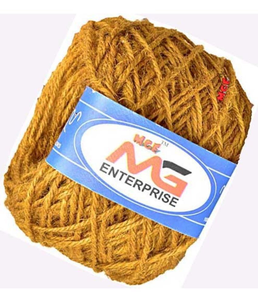     			3 Ply/Twisted Macrame Jute Cord/Dori Thread  Golden 100 mtr- Art-CIH