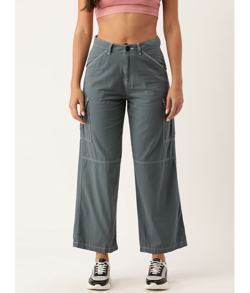     			Bene Kleed Grey Cotton Regular Women's Cargo Pants ( Pack of 1 )