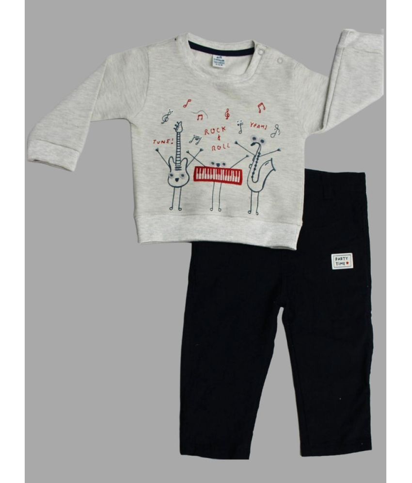     			Dollar Multi Cotton Blend Baby Boy T-Shirt & Trouser ( Pack of 1 )