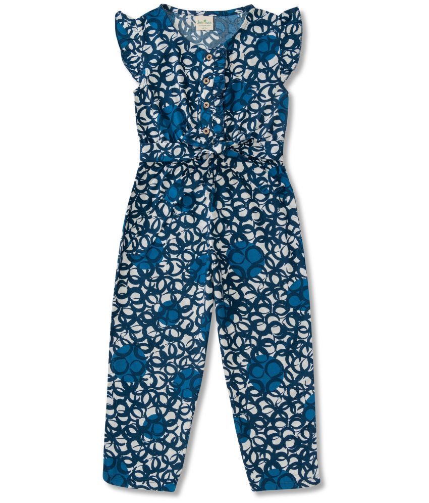     			Juscubs - Navy Blue Cotton Girls Jumpsuit ( Pack of 1 )