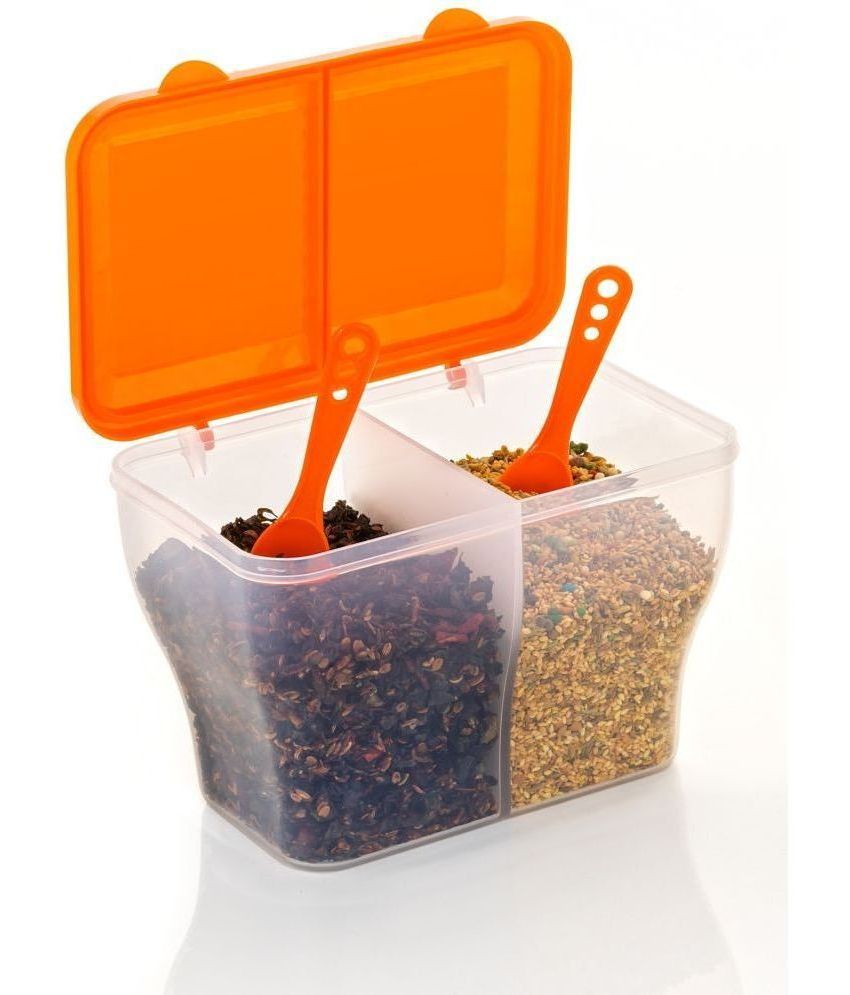     			MAGICSPOON Plastic Orange Multi-Purpose Container ( Set of 1 )