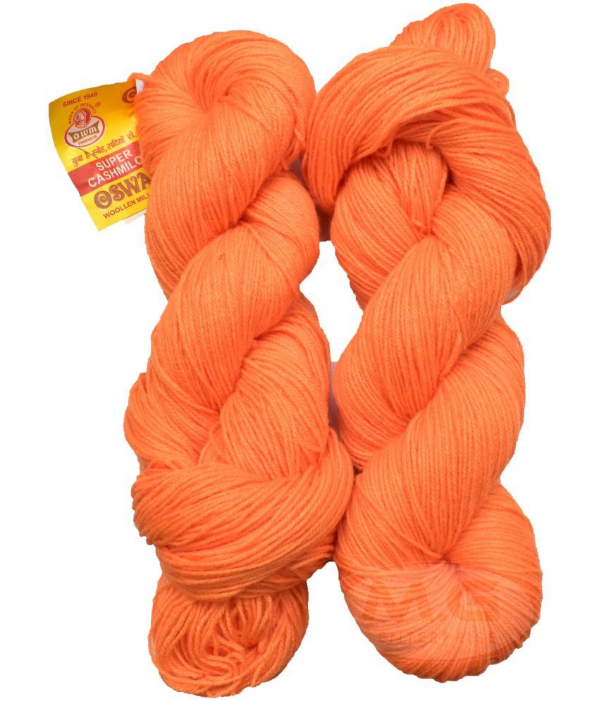     			Represents Oswal  3 Ply Knitting  Yarn Wool,  Orange 200 gm ART - F