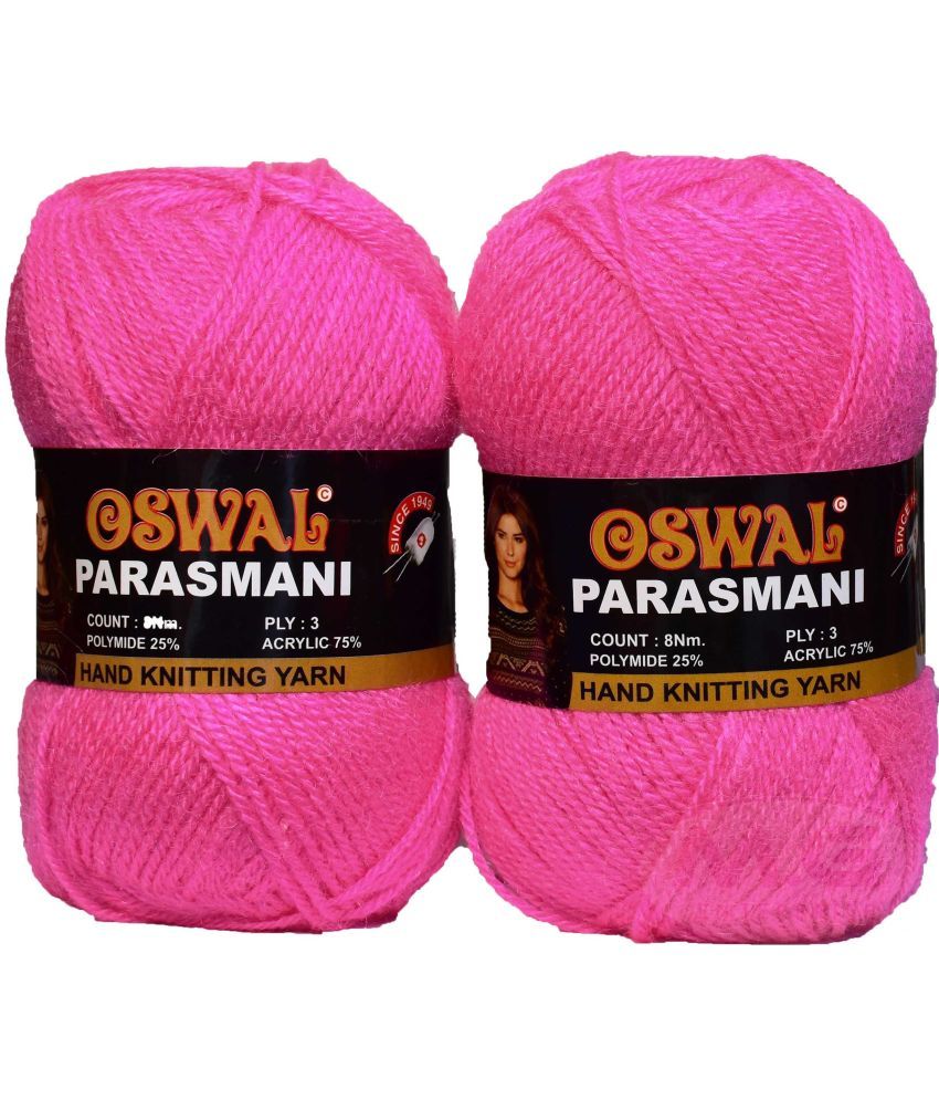     			Represents Oswal 3 Ply Knitting  Yarn Wool,  Rose 200 gm Art-EIF