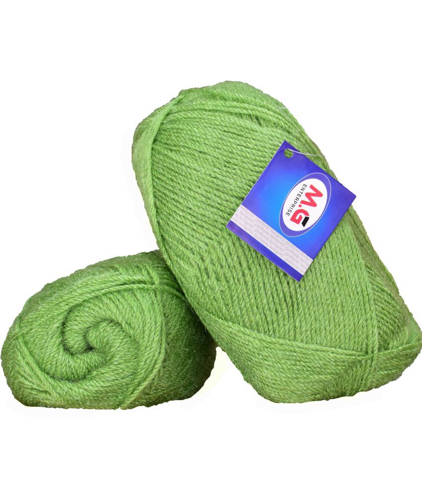     			Rosemary Apple Green (400 gm)  Wool Ball Hand knitting wool / Art Craft soft fingering crochet hook yarn, needle knitting yarn thread dyed