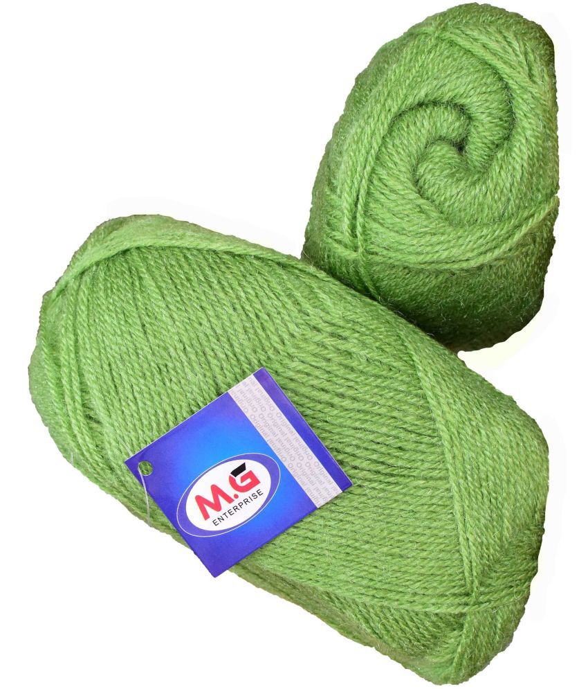     			Rosemary Apple Green (400 gm)  Wool Ball Hand knitting wool / Art Craft soft fingering crochet hook yarn, needle knitting yarn thread dye  Z