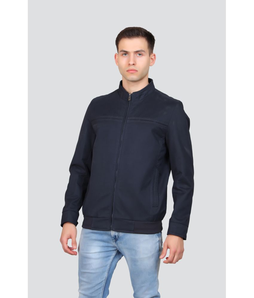     			Young Club Classic Cotton Men's Casual Jacket - Navy ( Pack of 1 )
