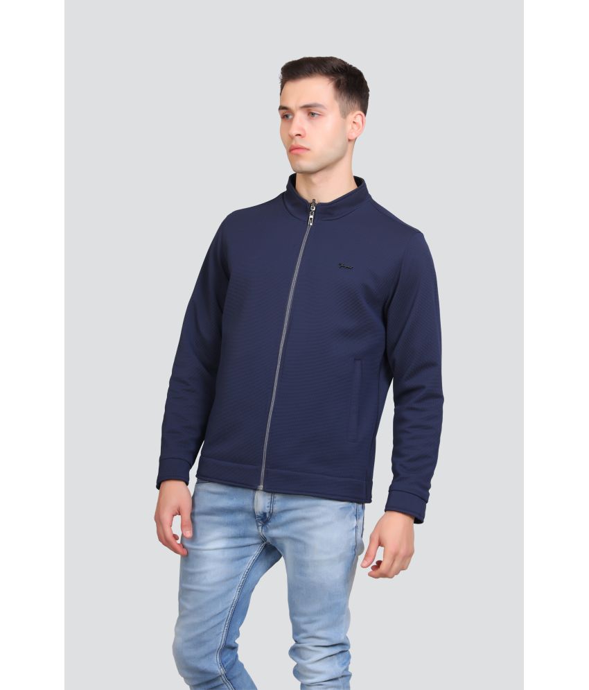     			Young Club Classic Polyester Men's Casual Jacket - Navy ( Pack of 1 )