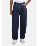 Bene Kleed Men Baggy Fit Mid-Rise Dark Shade Pure Cotton Clean Look Jeans