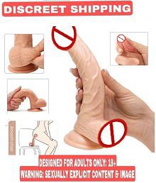 8 Inch SOFT SILICON Cur*v Shape Sex Toy Artificial Penis Dildo For Women By- Kamveda