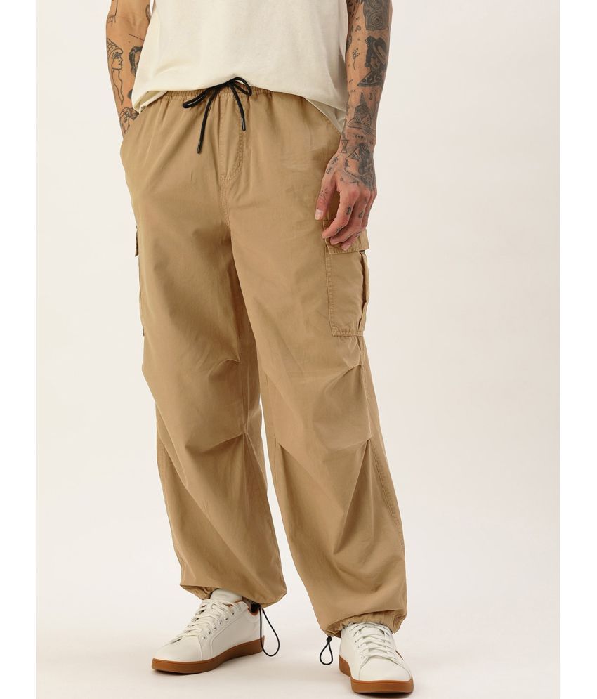     			Bene Kleed Loose Flat Men's Cargos - Beige ( Pack of 1 )