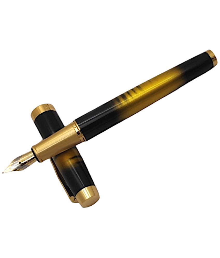     			Dikawen Yellow Medium Line Fountain Pen ( Pack of 1 )