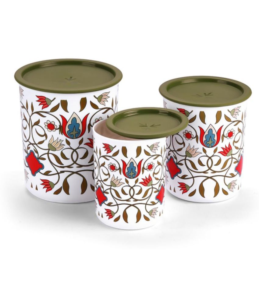     			Oliveware Plastic Green Dal Container ( Set of 3 )