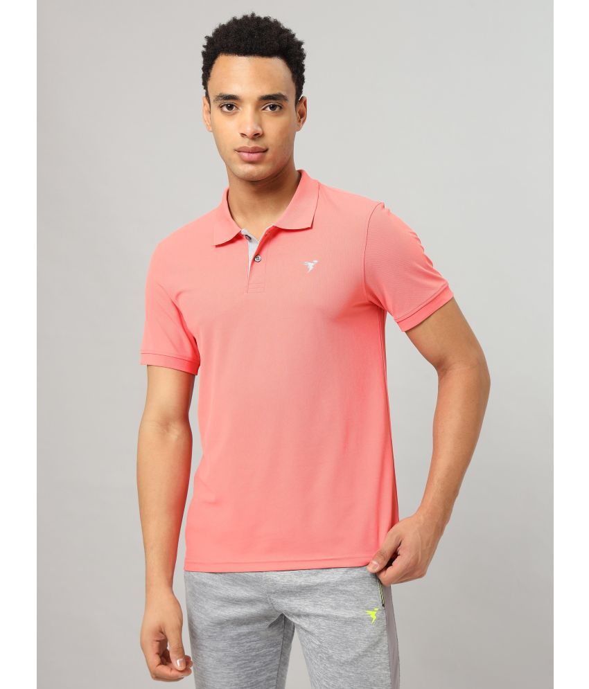     			Technosport Coral Polyester Slim Fit Men's Sports Polo T-Shirt ( Pack of 1 )