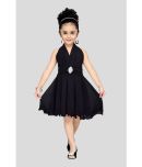 Aarika Net Fit And Flare Dress For Girls ( Pack of 1 , Black )