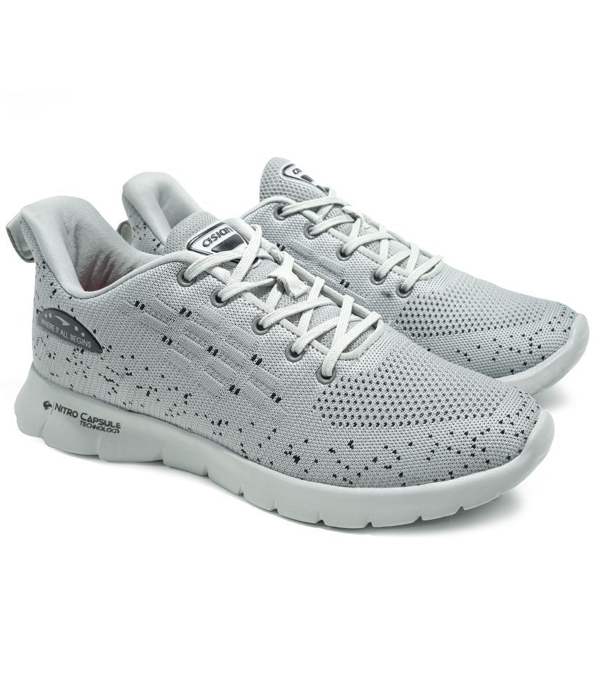    			ASIAN DELTA-22 Light Grey Men's Sports Running Shoes