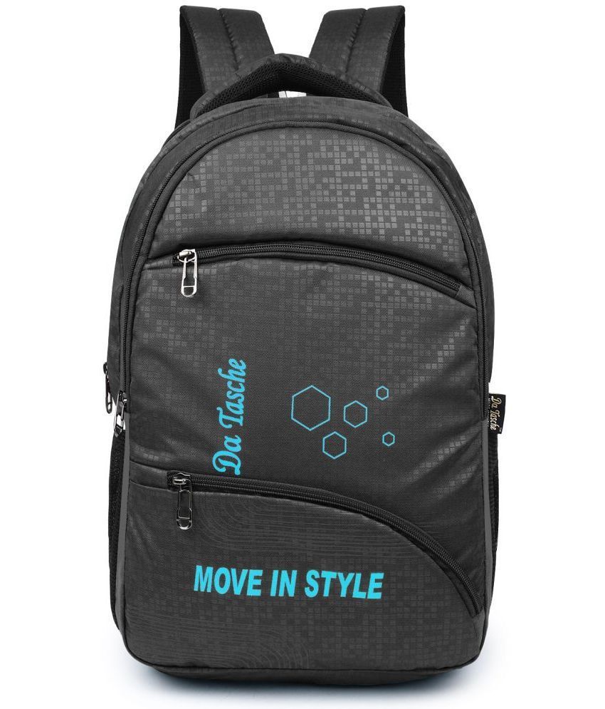     			Da Tasche Black Polyester Backpack For Kids