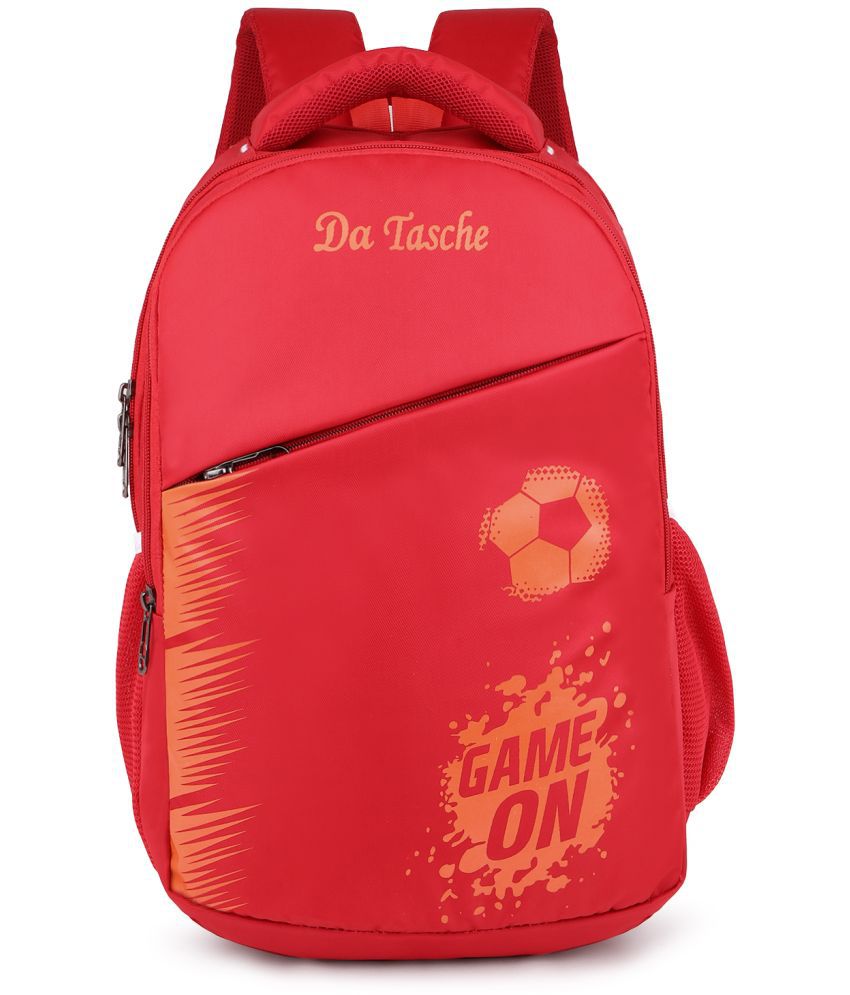     			Da Tasche Red Polyester Backpack For Kids