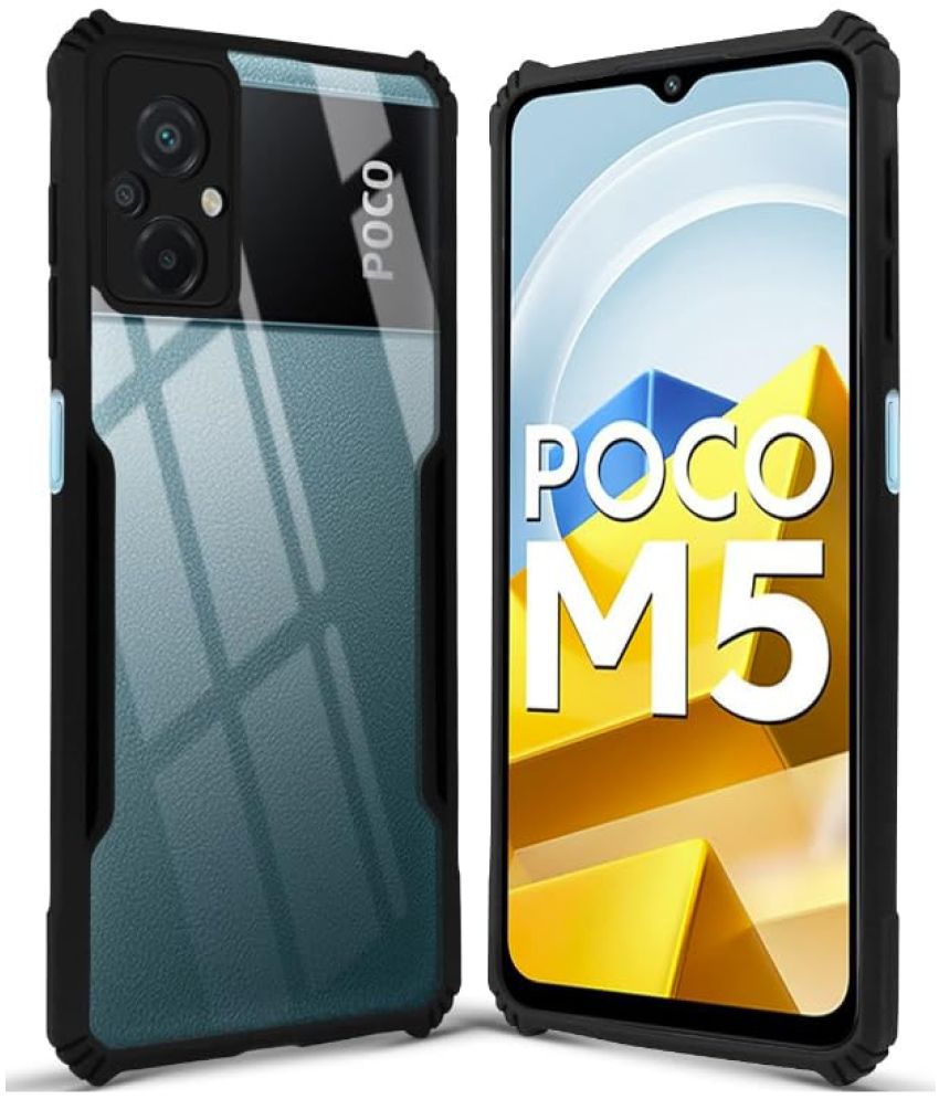     			NBOX Bumper Cases Compatible For TPU Glossy Cases Poco M5 ( Pack of 1 )