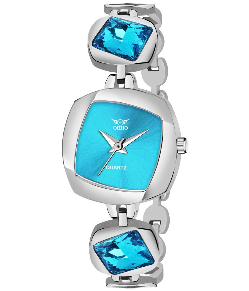     			OHHO Silver Metal Analog Womens Watch