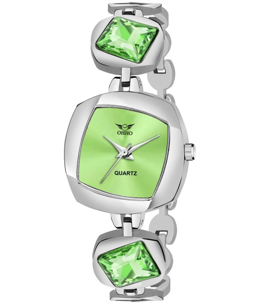     			OHHO Silver Metal Analog Womens Watch