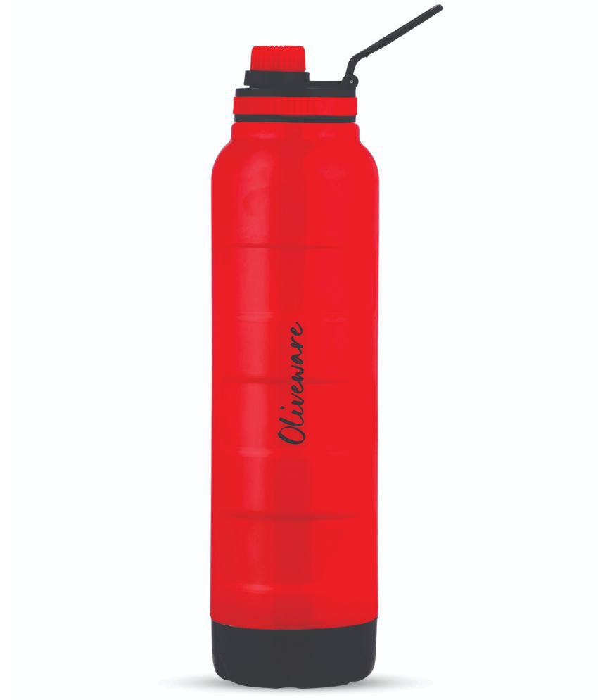     			Oliveware Red Water Bottle 700ml mL ( Set of 1 )