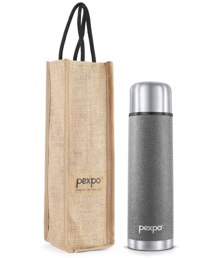     			Pexpo 24Hrs Hot/Cold Dark Grey Thermosteel Flask ( 1000 ml )