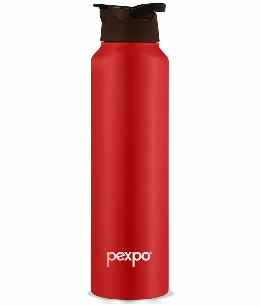     			Pexpo Sports and Hiking Stainless Steel Chico Red Fridge Water Bottle 750ml mL ( Set of 1 )