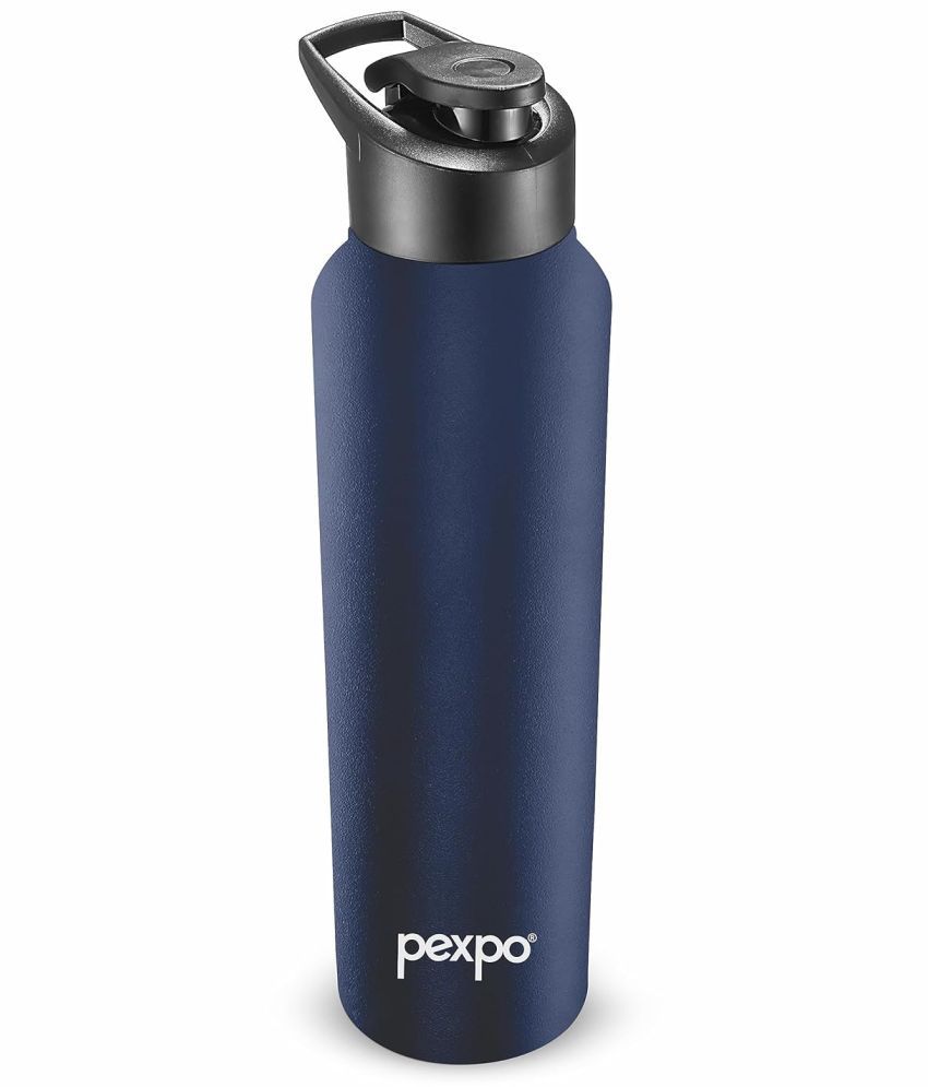     			Pexpo Sports and Hiking Stainless Steel Chromo Blue Fridge Water Bottle 750ml mL ( Set of 1 )