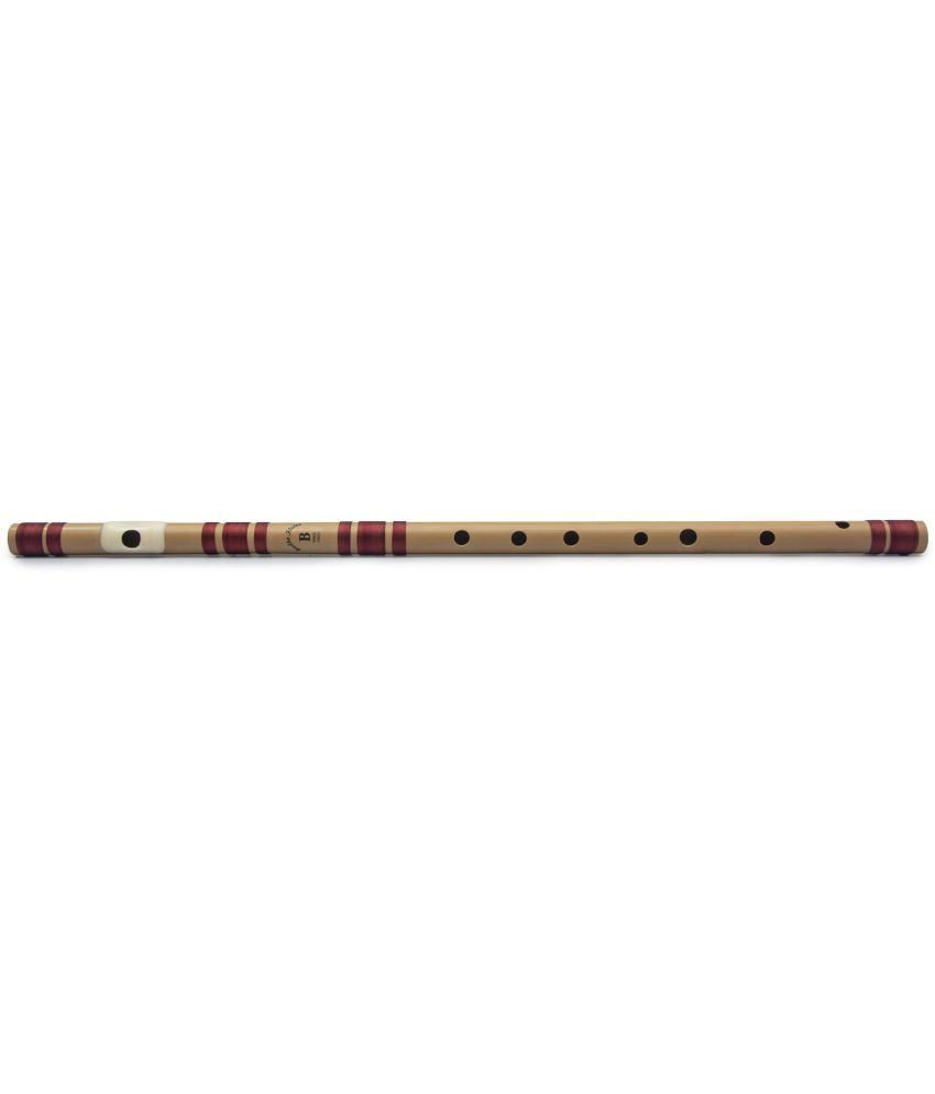     			Radhe Flutes PVC Fiber B Natural Bansuri Middle Octave Left Handed