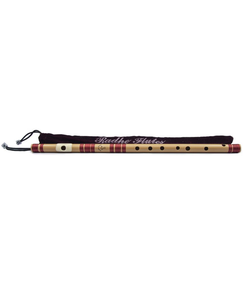     			Radhe Flutes PVC Fiber C Sharp Bansuri Middle Octave Left Handed With Velvet Cover