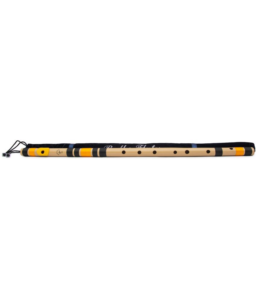    			Radhe Flutes PVC Fiber F Sharp Bansuri Base Octave LEFT Handed With VELVET COVER