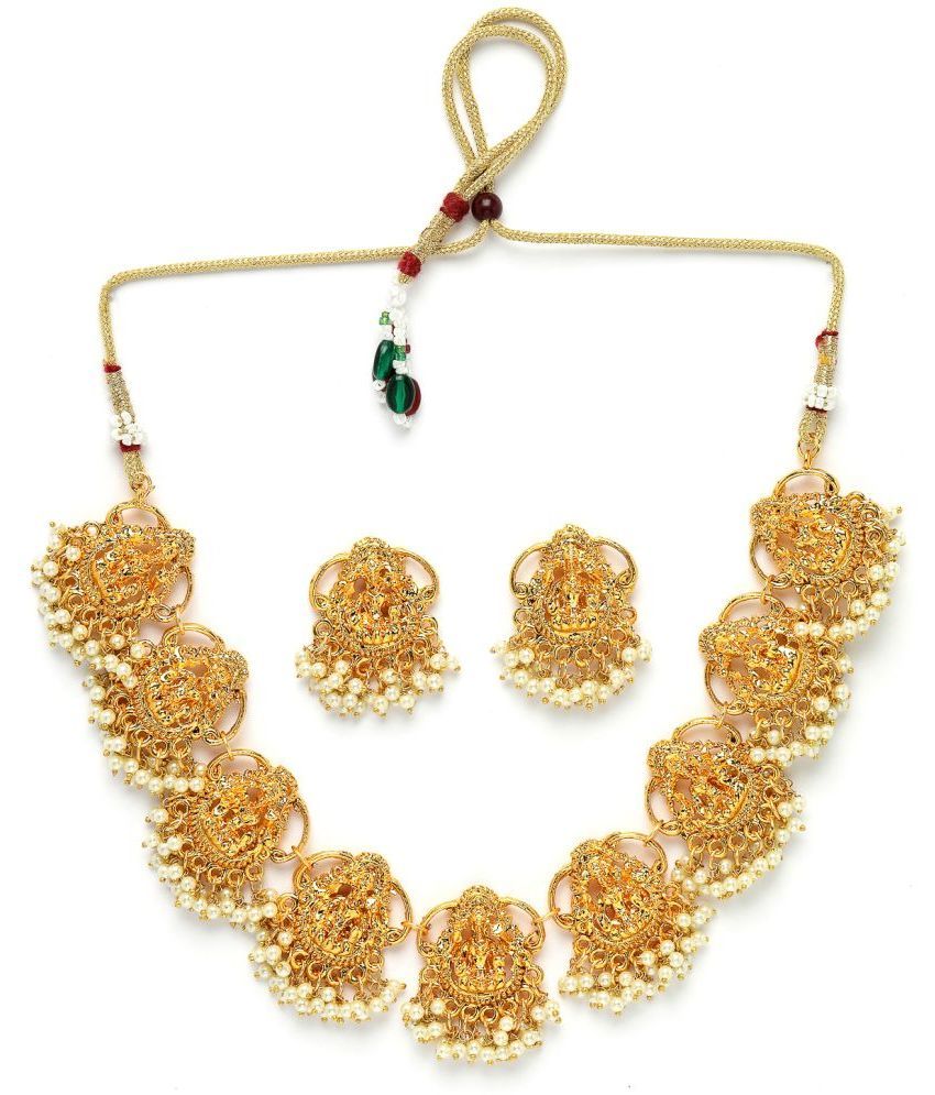     			Sukkhi Gold Alloy Necklace Set ( Pack of 1 )