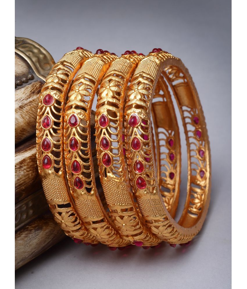     			Sukkhi Gold Bangle Set ( Pack of 4 )