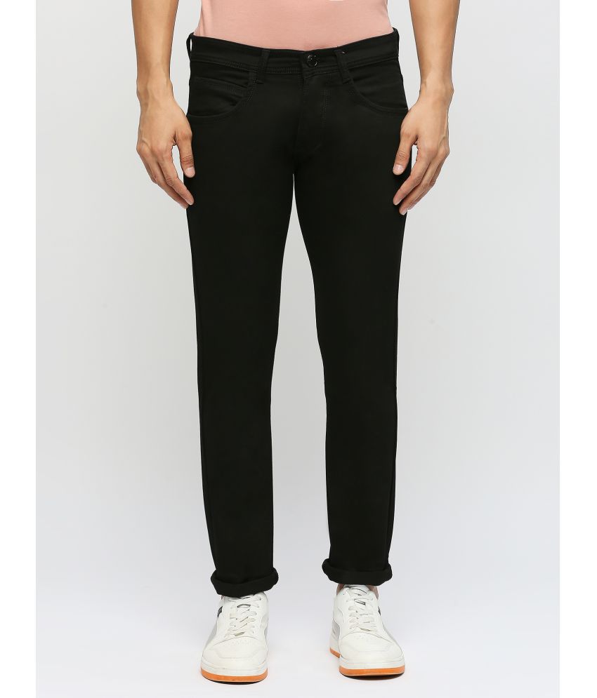     			TCI True Colors Of India Slim Fit Cuffed Hem Men's Jeans - Black ( Pack of 1 )
