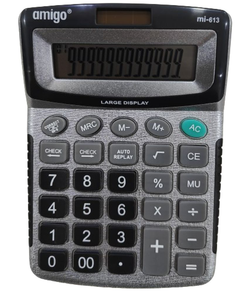     			2458Y- YESKART 1PC mi 613 CALCULATOR 120 Steps Check & Correct 12 Digit Premium Desktop Calculator( PACK OF1)
