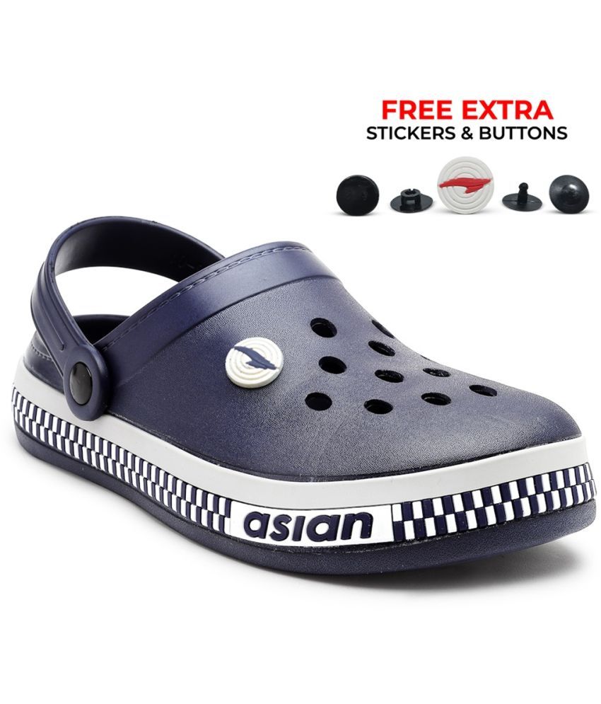     			ASIAN - Navy Men's Clogs