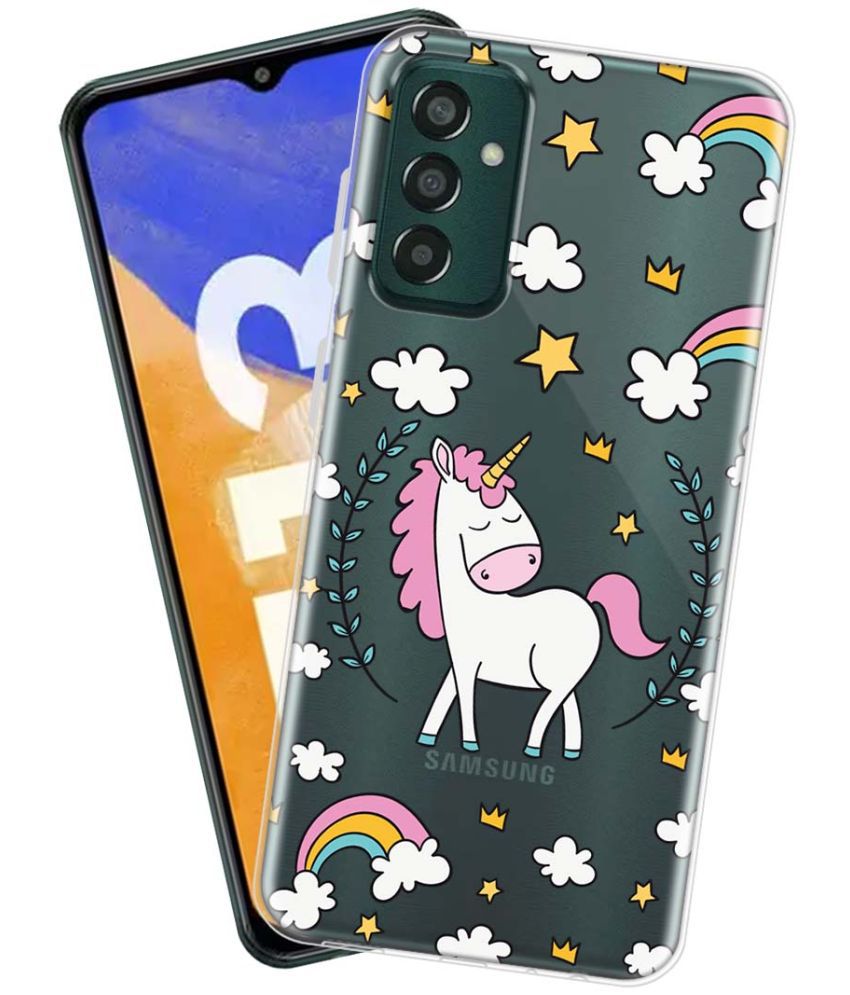     			Fashionury Multicolor Printed Back Cover Silicon Compatible For Samsung Galaxy F13 ( Pack of 1 )