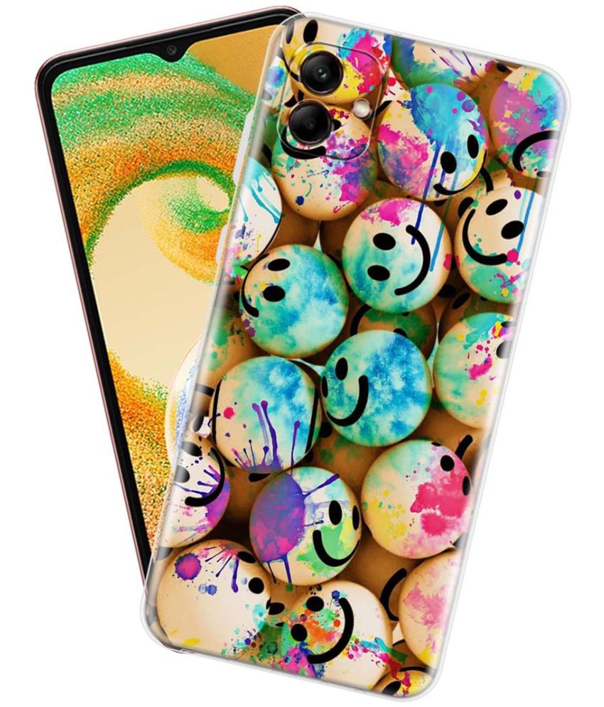     			Fashionury Multicolor Printed Back Cover Silicon Compatible For Samsung Galaxy A04 ( Pack of 1 )