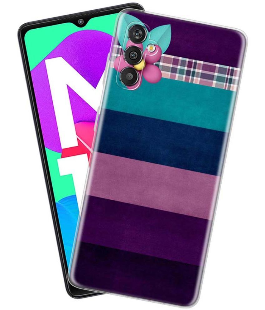     			Fashionury Multicolor Printed Back Cover Silicon Compatible For Samsung Galaxy M13 ( Pack of 1 )