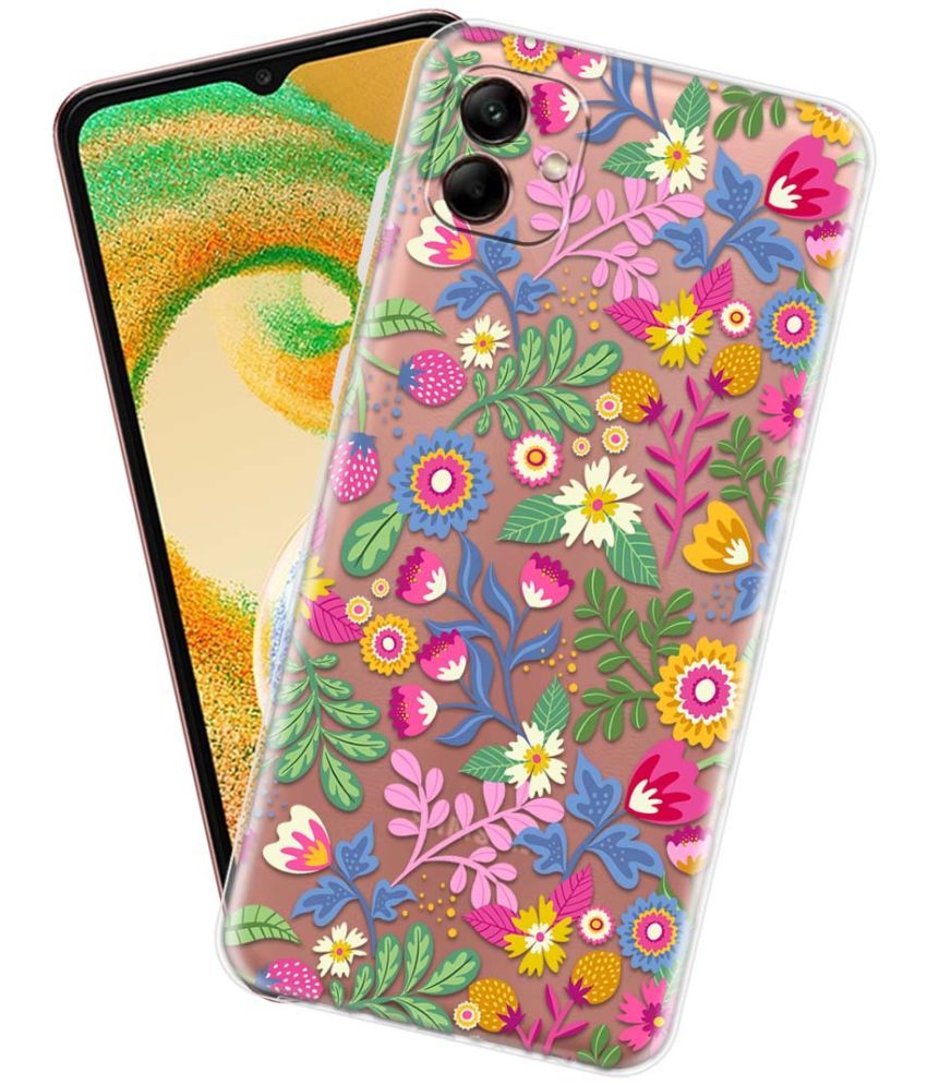     			Fashionury Multicolor Printed Back Cover Silicon Compatible For Samsung Galaxy A04 ( Pack of 1 )