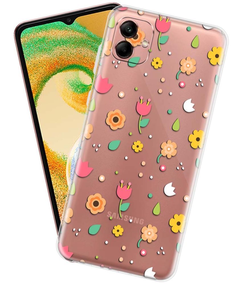     			Fashionury Multicolor Printed Back Cover Silicon Compatible For Samsung Galaxy A04 ( Pack of 1 )