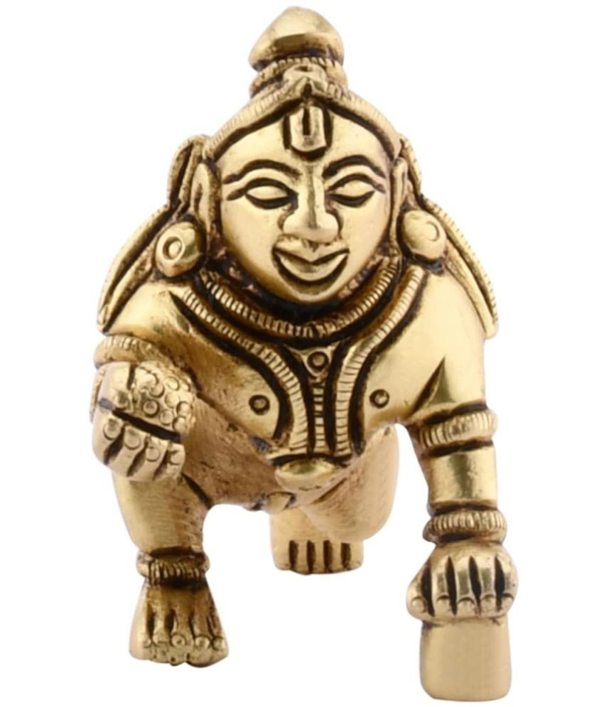     			Shreeyaash Brass Laddu Gopal Idol ( 4 cm )