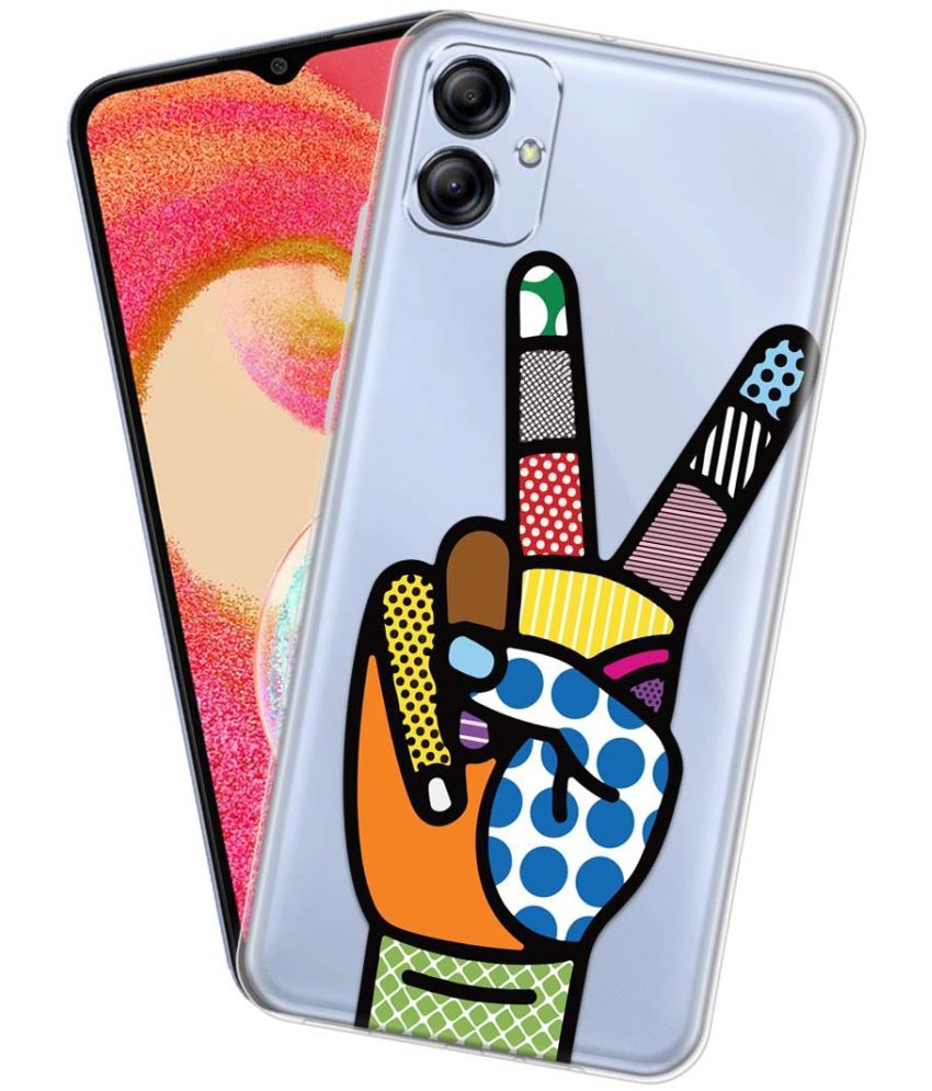     			Fashionury Multicolor Printed Back Cover Silicon Compatible For Samsung Galaxy A04e ( Pack of 1 )