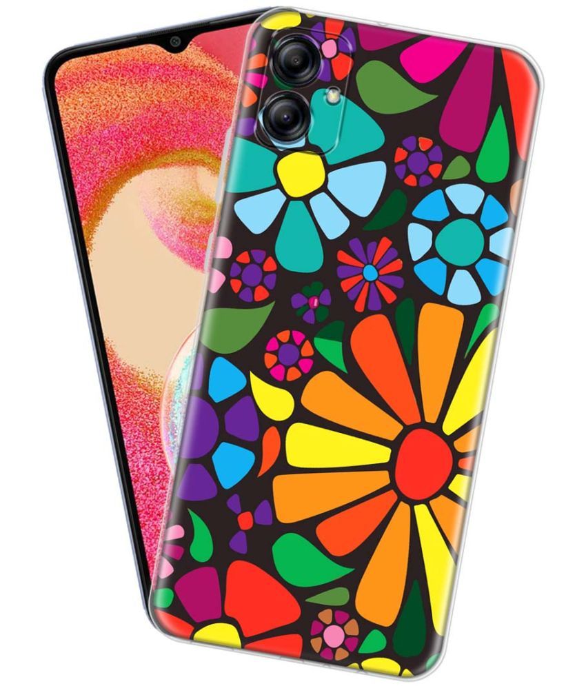     			Fashionury Multicolor Printed Back Cover Silicon Compatible For Samsung Galaxy A04e ( Pack of 1 )