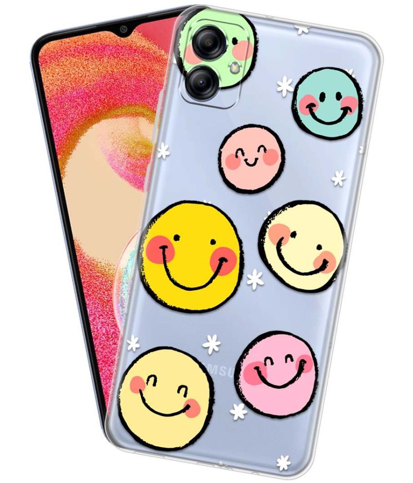     			Fashionury Multicolor Printed Back Cover Silicon Compatible For Samsung Galaxy A04e ( Pack of 1 )